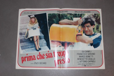 DECARO Enzo - - Prima che sia troppo presto.