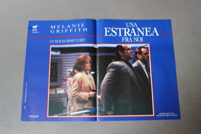 LUMET Sidney - - Un'estranea fra noi. Con Melanie Griffith.