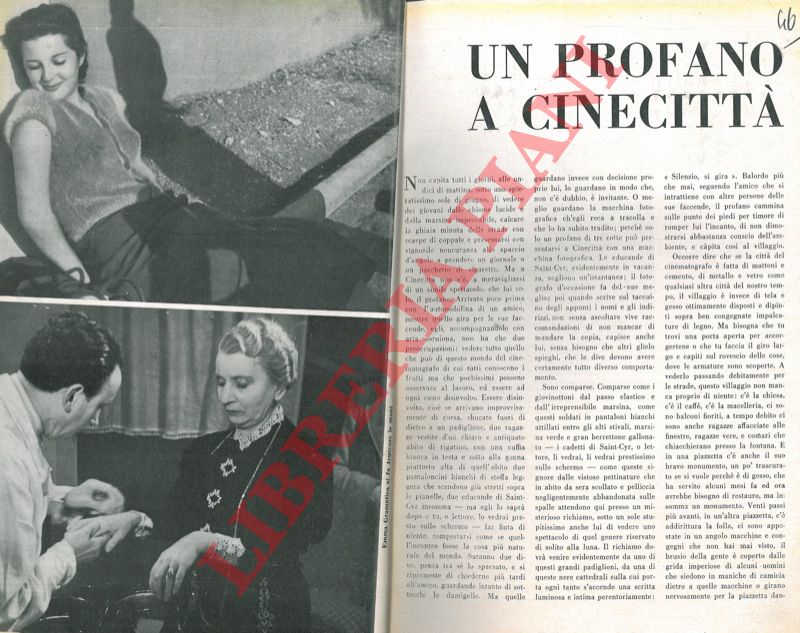 - - Un profano a Cinecitt.