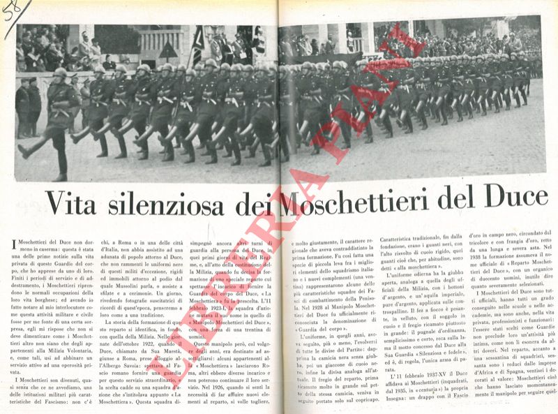 ALBERINI Massimo - - Vita silenziosa dei Moschettieri del Duce.