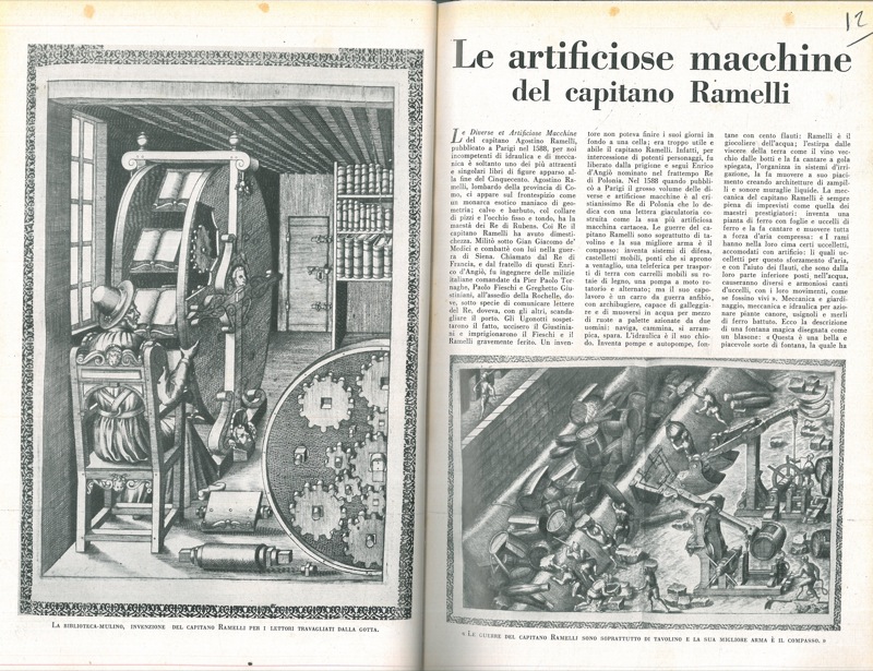 CARRIERI Raffaele - - Le artificiose macchine de3l capitano Ramelli.