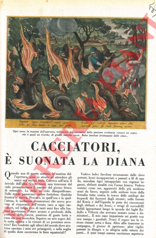 BARISONI Ettore - - Cacciatori  suonata la diana.
