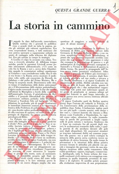 LUPINACCI Manlio - - Questa grande guerra. La storia in cammino.