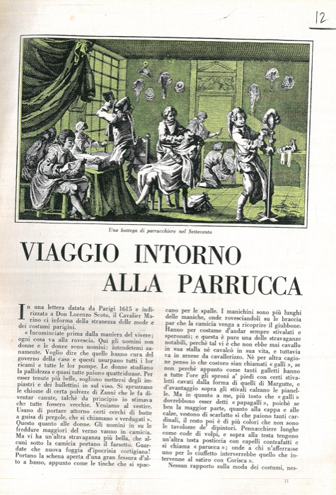 CARRIERI Raffaele - - Viaggio intorno alla parrucca.