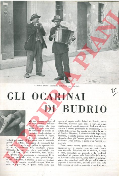 CENZATO Giovanni - - Gli ocarinai di Budrio.