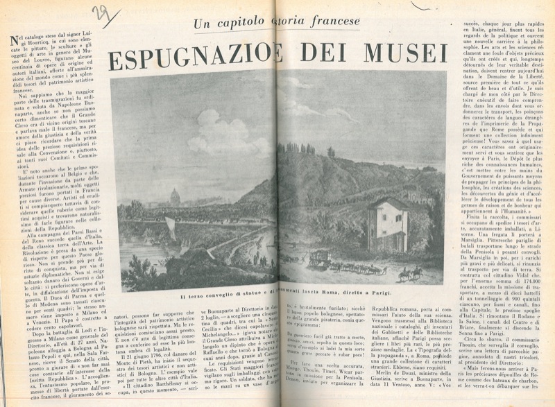 CRISCUOLO Filippo - - Un capitolo di storia francese. Espugnazione dei musei.