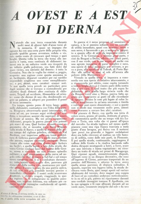 EMANUELLI Enrico - - A ovest e a est di Derna.