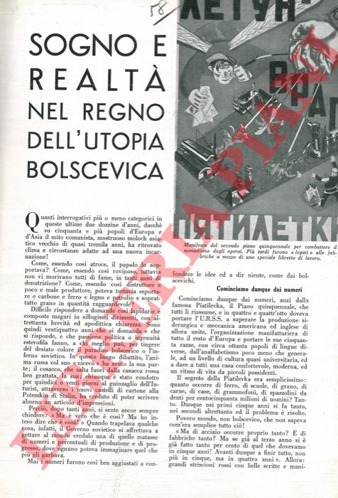 GRATICO Sergio - - Sogno e realt nel regno dell'utopia sovietica.