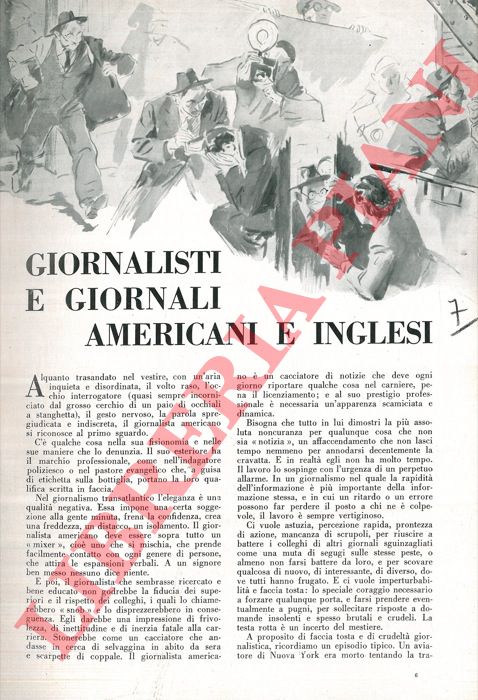 BARZINI Luigi - - Giornalisti e giornali americani e inglesi.