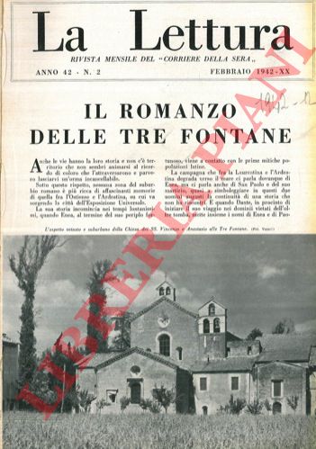 MISSIROLI Mario - - Il romanzo delle Tre Fontane.