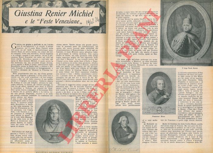 ORTOLANI Giuseppe - - Giustina Renie Michiel e le 