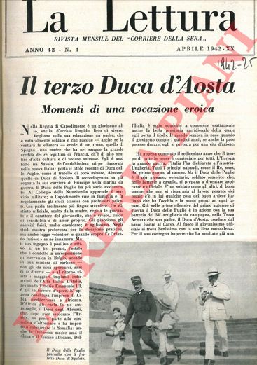 CAPRIN Giulio - - Il terzo Duca d'Aosta. Momenti di una vocazione eroica.