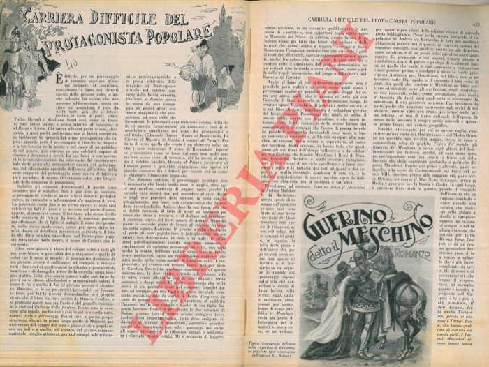 ALBERINI Massimo - - Carriera difficile del protagonista popolare.