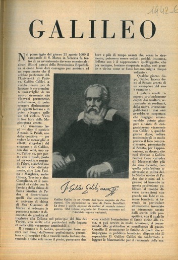 EMANUELLI Pio - - Galileo.