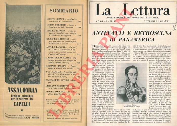 RIZZINI Oreste - - Antefatti e retroscena di Panamerica.