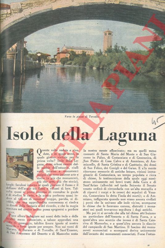 ALADEI Antonio - - Isole della Laguna.
