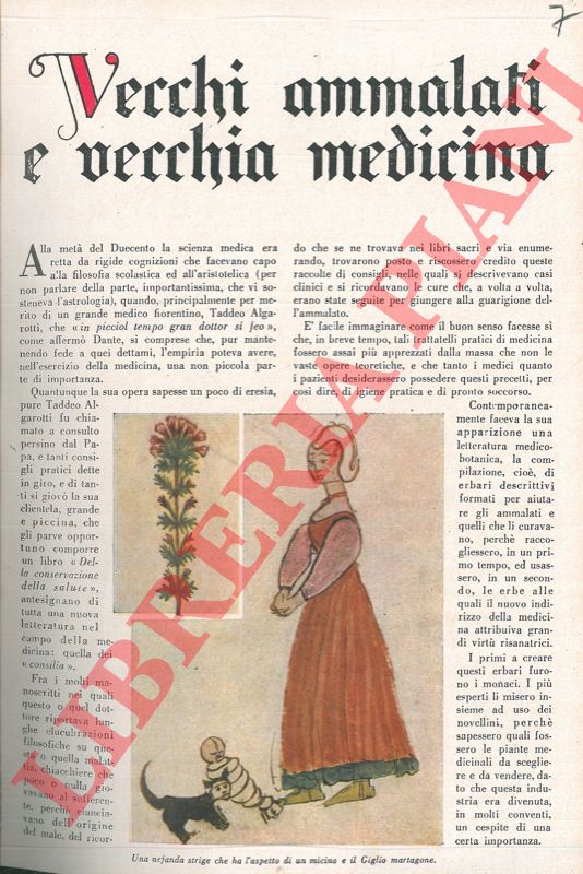 CUTOLO Alessandro - - Vecchi ammalati e vecchia medicina.