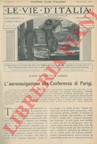 BUZZATI G.C.- - L'aeronavigazione alla Conferenza di Parigi. Note di diritto aereo.