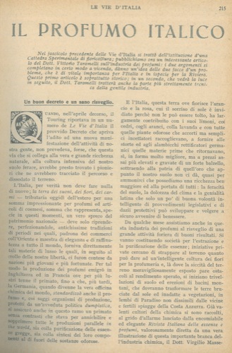 TARAMELLI Vittorio - - Il profumo italico.