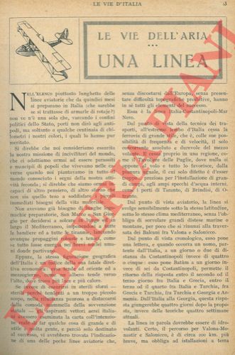 BASTOGI Gino - - Le vie dell'aria. Una linea.