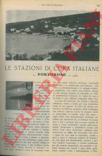 ALGARDI Alfredo - - Le stazioni di cura italiane. Portorose.