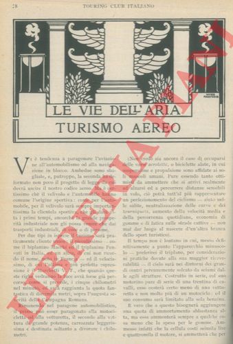 BASTOGI Gino - - Le vie dell'aria. Turismo aereo.