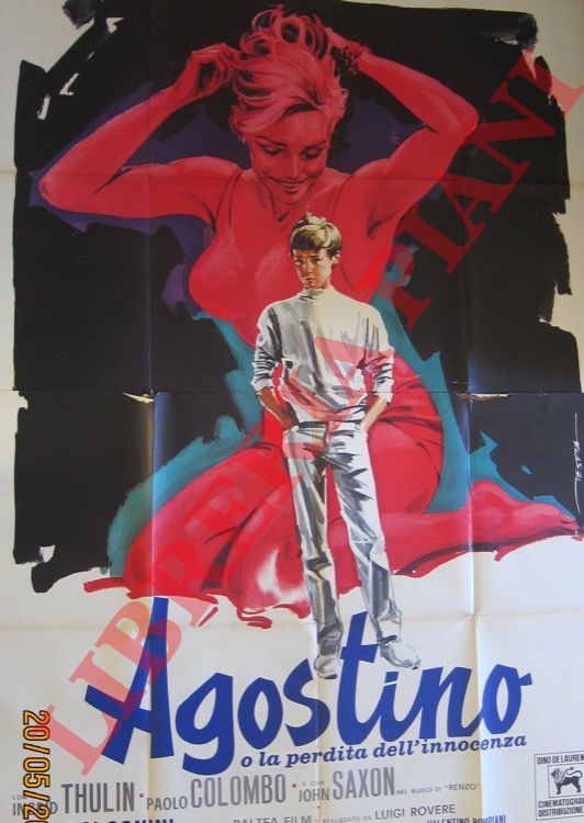 DE SETA Enrico - - Agostino o La perdita dell'innocenza. Regia di Mauro Bolognini, con Ingrid Thulin, Paolo Colombo, Mario Bartoletti, John Saxon.