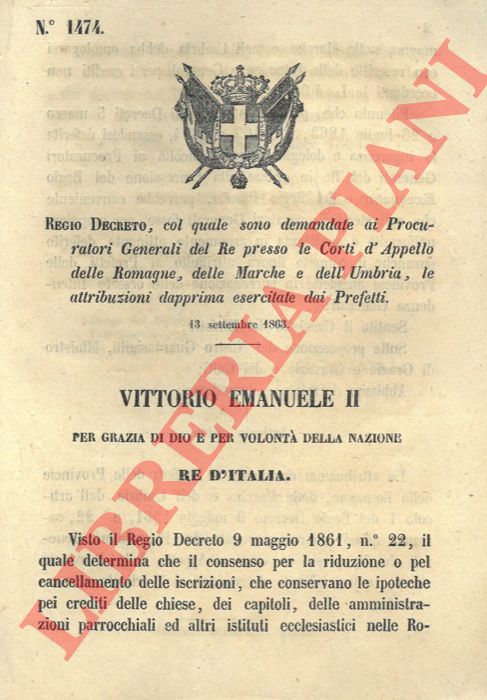 Regio Decreto - con cui si sopprime il Consiglio permanente consultivo della Marina militare e si istituiscono un Congresso permanente e un comitato della Marina militare.