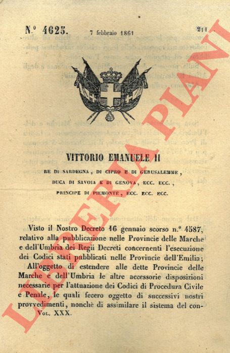 Regio Decreto - con cui si comunica che il R.D. relativo all'annotazione a debito ed eventuale riscossione dei diritti dovuti all'Erario sar effettivo.