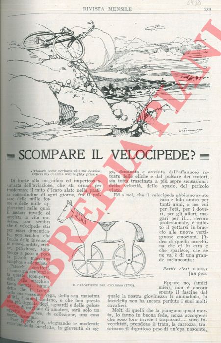 ROSEO Gian Giacomo - - Scompare il velocipede?
