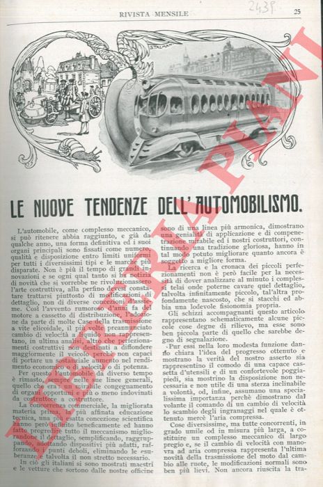 MAJNONI Fabio - - Le nuove tendenze dell'automobilismo.