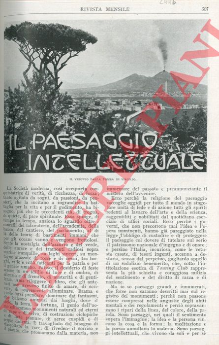 CASTELLI Giuseppe - - Il paesaggio intellettuale.