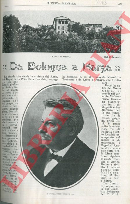 GUERRINI Olindo - - Da Bologna a Barga.