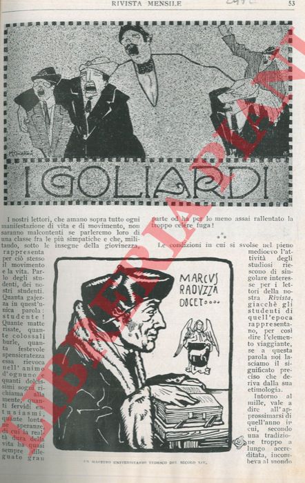 CHIARADIA Nino - - I goliardi.