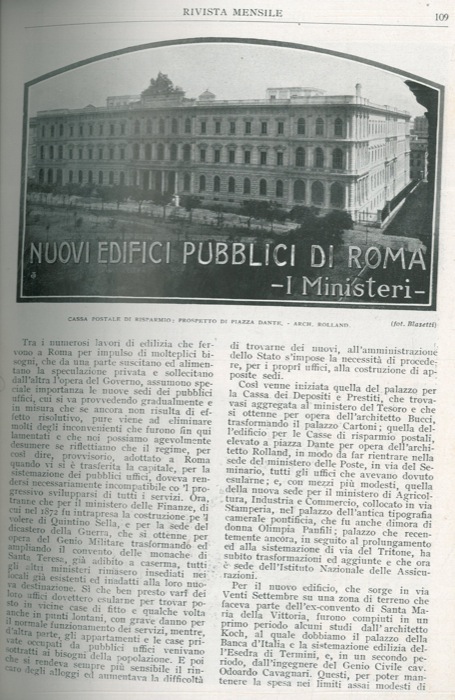 DE ALDISIO Nicola - - Nuovi edifici pubblici di Roma. I ministeri.