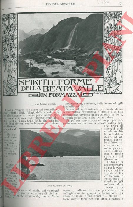 BOCCARDI Renzo - - Spiriti e forme della beata Valle in Formazza.