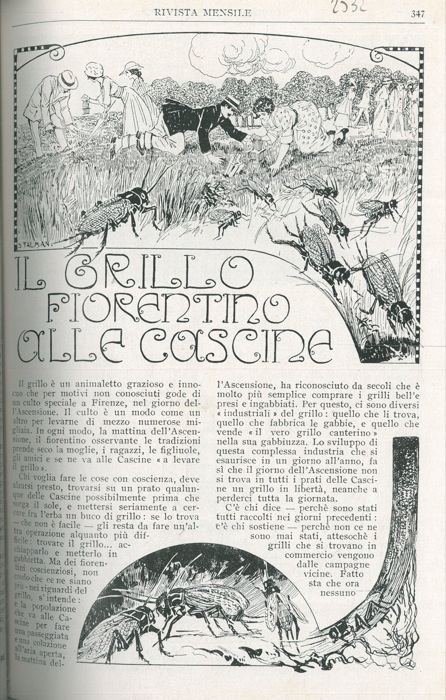 FERRIGNI Mario - - Il grillo fiorentino alle cascine.