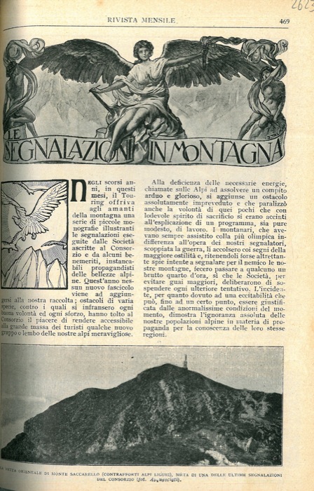 TEDESCHI Mario - - Le segnalazioni in montagna.