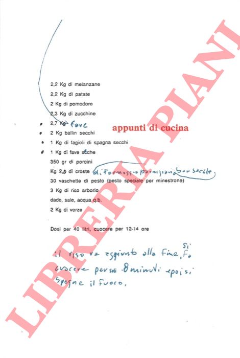 BAGNASCO Orazio - - Appunti di cucina.